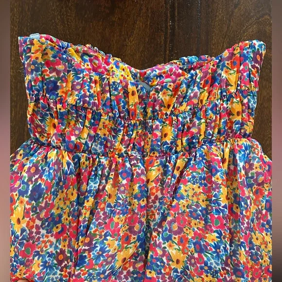 For Love And Lemons “Sasha” Multicolor Strapless Dress - Picture 8 of 13